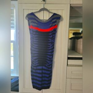 Ted Baker Sz 2 (US 6) Bodycon Midi  Knit Dress